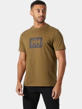 Helly Hansen Hh Box T 2.0 férfi rövid ujjú póló oliva színben 1