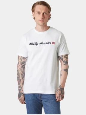 Helly Hansen Core Graphic T 2.0 férfi rövid ujjú póló fehér színben 1