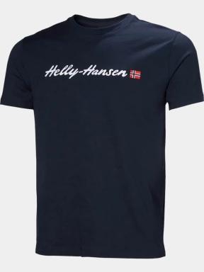 Helly Hansen Core Graphic T 2.0 férfi rövid ujjú póló sötétkék színben 1