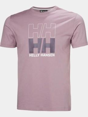 Helly Hansen Core Graphic T 2.0 férfi rövid ujjú póló lila színben 1