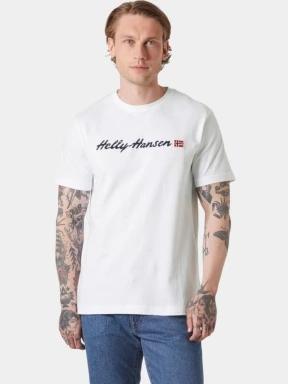 Helly Hansen Core Graphic T 2.0 férfi rövid ujjú póló fehér színben 1