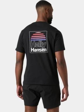 Helly Hansen Core Graphic T 2.0 férfi rövid ujjú póló fekete színben 3
