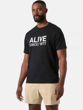 Helly Hansen Core Graphic T 2.0 férfi rövid ujjú póló fekete színben 1