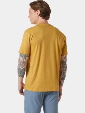 Helly Hansen Massif Graphic T-Shirt férfi rövid ujjú póló sárga színben 3