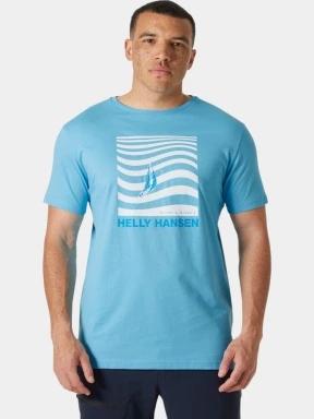 Helly Hansen Shoreline T-Shirt 3.0 férfi rövid ujjú póló világoskék színben 1