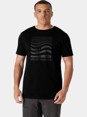 Helly Hansen Shoreline T-Shirt 3.0 férfi rövid ujjú póló fekete színben 1