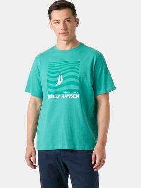 Helly Hansen Shoreline T-Shirt 3.0 férfi rövid ujjú póló zöld színben 1