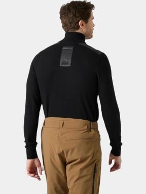 Helly Hansen Afton Knitted 1/2 Zip férfi kötött pulóver fekete színben 3