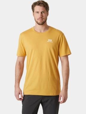 Helly Hansen Nord Graphic T-Shirt férfi rövid ujjú póló sárga színben 1