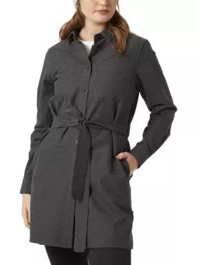 Helly Hansen W Organic Flannel Shirt Dress női ingruha szürke színben 1