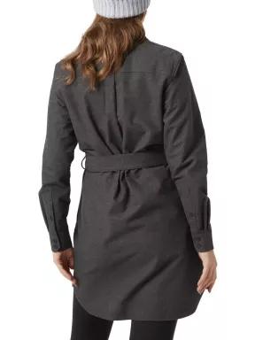 Helly Hansen W Organic Flannel Shirt Dress női ingruha szürke színben 3