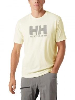 Helly Hansen Skog Recycled Graphic T-Shirt férfi rövid ujjú sport póló sárga színben 1
