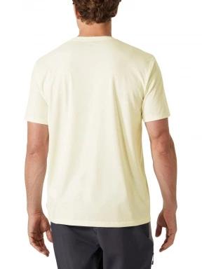 Helly Hansen Skog Recycled Graphic T-Shirt férfi rövid ujjú sport póló sárga színben 3