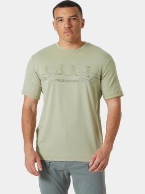 Helly Hansen Skog Graphic T-Shirt férfi rövid ujjú póló oliva színben 1