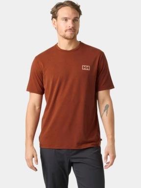 Helly Hansen Skog Graphic T-Shirt férfi rövid ujjú póló narancssárga színben 1