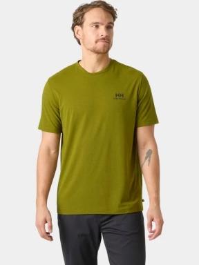 Helly Hansen Skog Graphic T-Shirt férfi rövid ujjú póló zöld színben 1