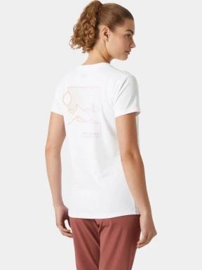 Helly Hansen W Skog Graphic Tee női rövid ujjú póló fehér színben 3