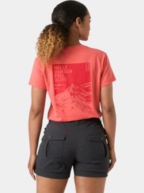Helly Hansen W Skog Graphic Tee női rövid ujjú póló rózsaszín színben 3