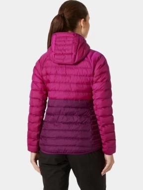 Helly Hansen W Banff Hooded Insulator női steppelt túrakabát magenta színben 3