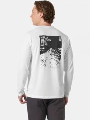 Helly Hansen Skog Graphic Ls Tee férfi hosszú ujjú póló fehér színben 3