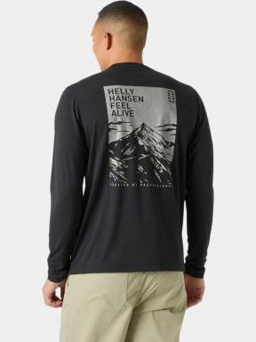 Helly Hansen Skog Graphic Ls Tee férfi hosszú ujjú póló fekete színben 3