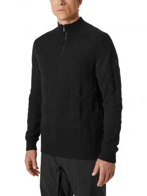 Helly Hansen Kitz Knitted Sweat 2.0 férfi kötött pulóver fekete színben 1