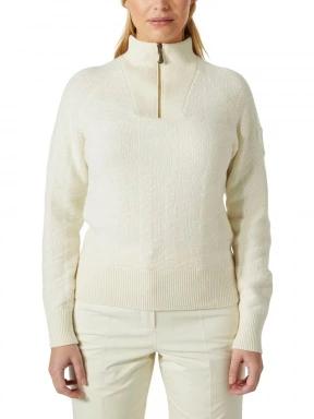 Helly Hansen W St. Moritz Knit 2.0 Sweater női kötött pulóver fehér színben 1
