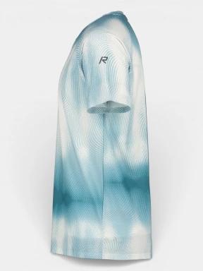 Rukka Rukka Muukko Print férfi rövid ujjú sport póló világoskék színben 3