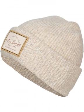 Fundango Grace Beanie női kötött sapka homok színben 1