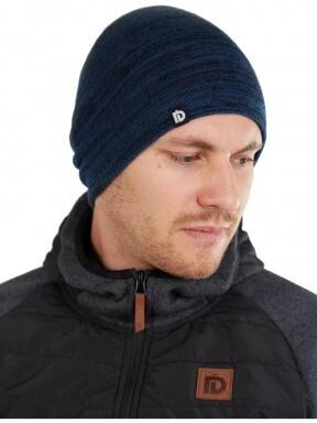 Fundango Asher Beanie férfi kötött sapka kék színben 1