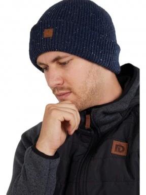 Fundango Owen Beanie férfi kötött sapka sötétkék színben 3