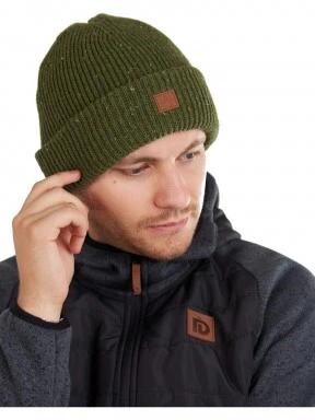 Fundango Owen Beanie férfi kötött sapka oliva színben 3