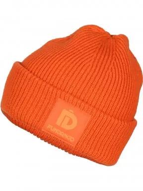 Fundango Elion Beanie kötött sapka narancssárga színben 1