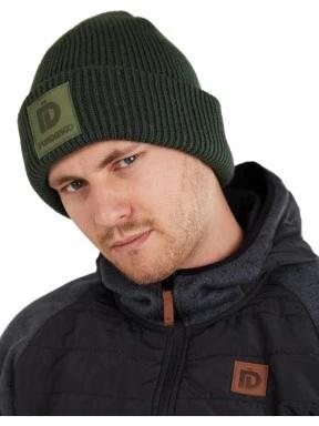 Fundango Elion Beanie kötött sapka oliva színben 3