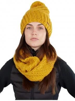 Fundango GLEN Beanie női kötött sapka sárga színben 3