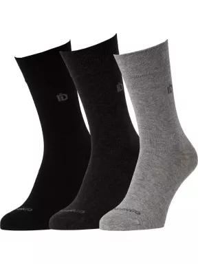 Fundango Basic 3-pack zokni szürke színben 1