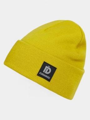 Fundango Nahu Beanie kötött sapka sárga színben 1