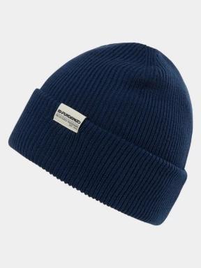 Fundango Tara Beanie kötött sapka sötétkék színben 1