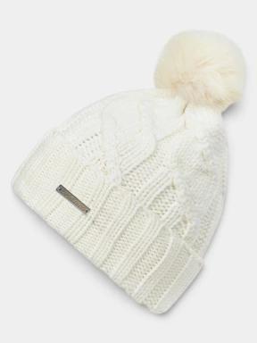 Fundango Renna II Beanie női kötött sapka fehér színben 1