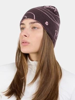 Fundango Ace Beanie kötött sapka rózsaszín színben 1