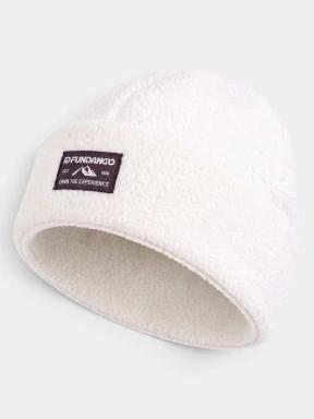 Fundango Zeo Fleece Beanie kötött sapka fehér színben 1