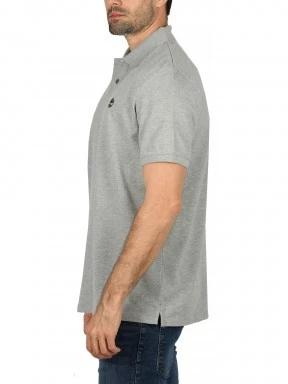 Timberland Basic Polo férfi galléros póló szürke színben 3
