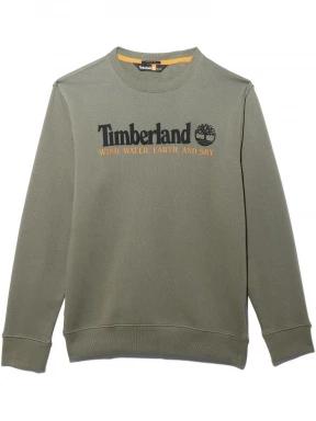 Timberland Wwes Crew Neck Sweatshirt férfi pulóver barna színben 1