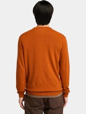 Timberland Merino Crew Sweater férfi pulóver barna színben 3