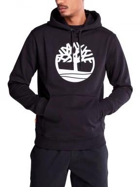 Timberland Tree Logo Hoodie férfi kapucnis pulóver fekete színben 1