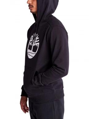 Timberland Tree Logo Hoodie férfi kapucnis pulóver fekete színben 3