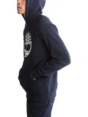 Timberland Tree Logo Hoodie férfi kapucnis pulóver sötétkék színben 3