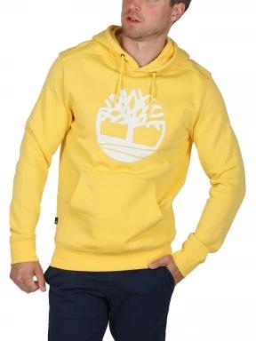 Timberland Tree Logo Hoodie férfi kapucnis pulóver sárga színben 1