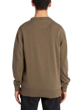Timberland Cotton Yd Sweater férfi pulóver zöld színben 3