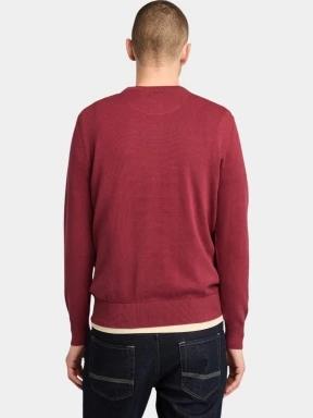 Timberland Cotton Yd Sweater férfi pulóver piros színben 3